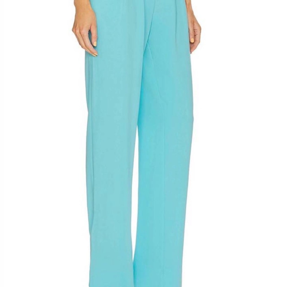 cinq a sept Light Turquoise Wide-Leg Women's Pants